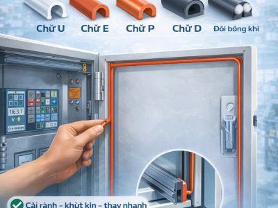 Gioăng Silicone định hình theo rãnh