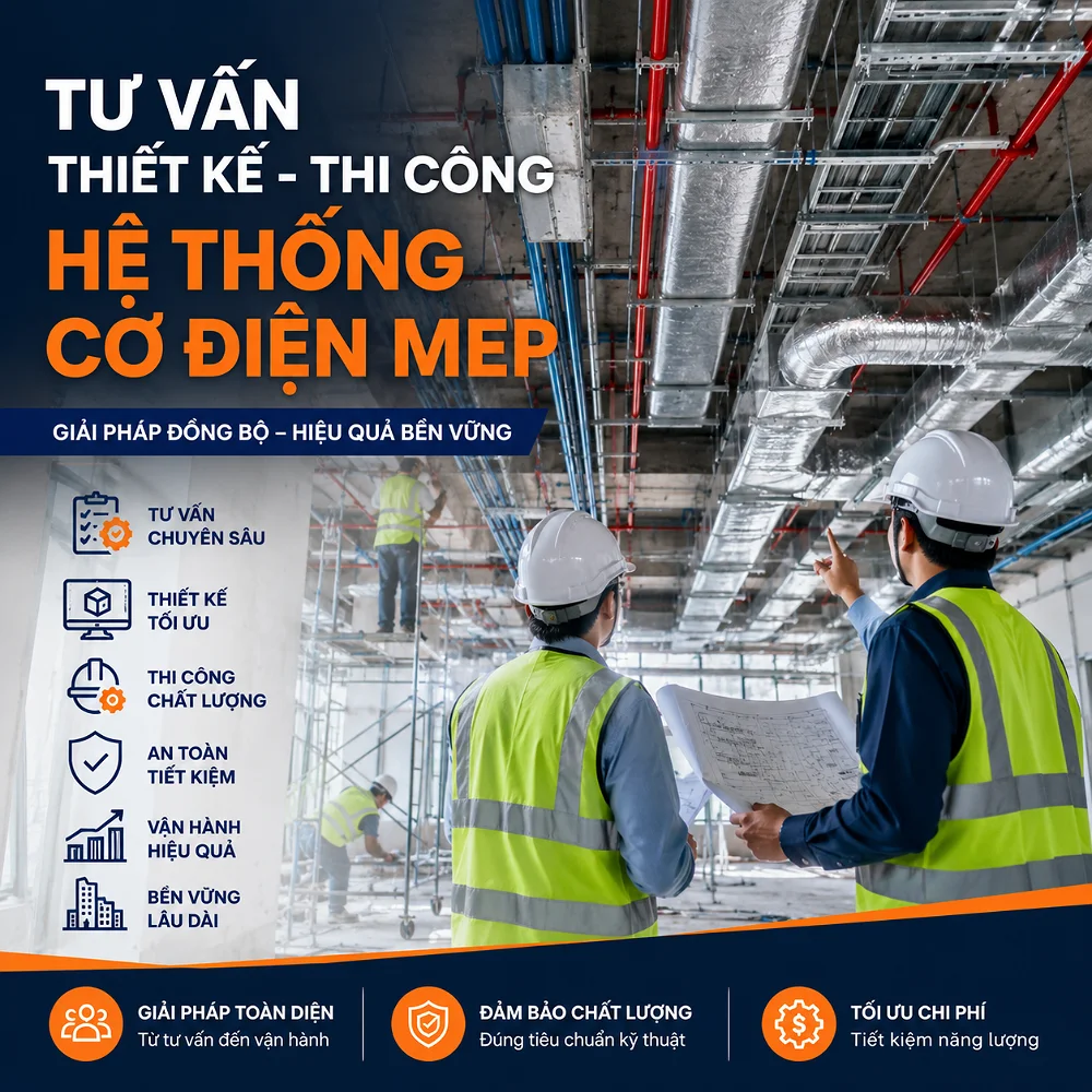 TƯ VẤN THIẾT KẾ – THI CÔNG HỆ THỐNG CƠ ĐIỆN MEP CHUYÊN NGHIỆP - Ảnh 4 TƯ VẤN THIẾT KẾ – THI CÔNG HỆ THỐNG CƠ ĐIỆN MEP CHUYÊN NGHIỆP
